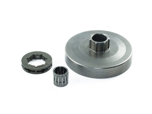 Bęben (kosz) sprzęgła z pływającą zębatką i łożyskiem piły CZPIL-0014