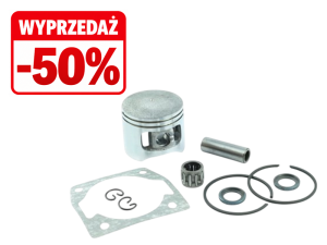 Tłok Ø 43mm kompletny (45CC) z uszczelką piły CZPIL-0034