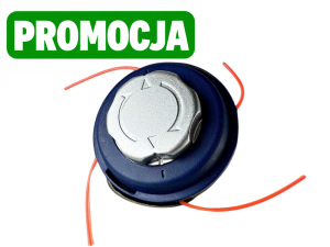 Głowica żyłkowa EASY-LOAD kosy M10x1,25 WZMACNIANA na 4 WPUSTY (dwie żyłki) CZKOS-0384