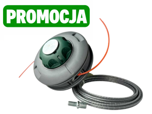 Głowica żyłkowa T26 M10x1,25 z adapterem EMAK M8x1,25 + żyłka tnąca CZKOS-0388