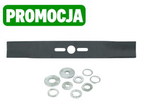 Nóż T2 uniwersalny prosty z podkładkami (40cm) do kosiarek CZKSI-0178