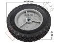 Koło kosiarki plastikowe z łożyskiem T1 200mm CZKSI-0067